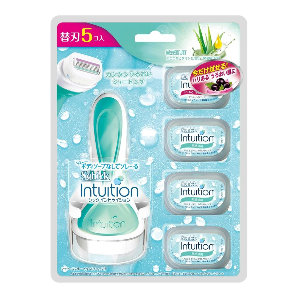 セール 登場から人気沸騰 schick intuition 敏感肌用 替え刃×2個