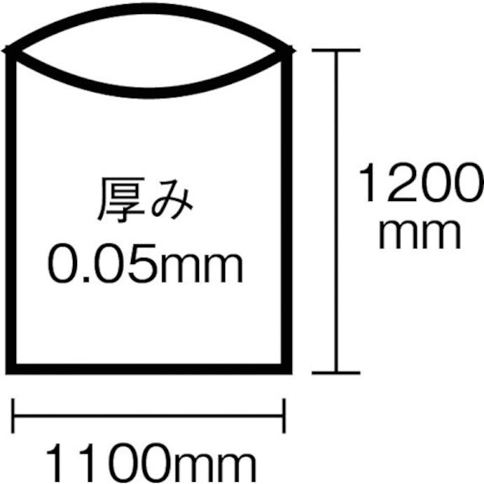 【CAINZ-DASH】ワタナベ工業 業務用ポリ袋　特大１２０Ｌ　白半透明　（５枚入） G-120D【別送品】