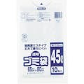 【CAINZ-DASH】ワタナベ工業 透明ゴミ袋（再生原料タイプ）４５Ｌ　（１０枚入） U-45【別送品】