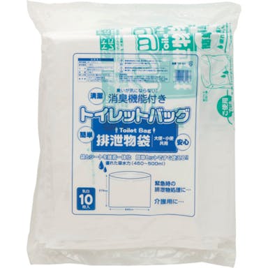 【CAINZ-DASH】ワタナベ工業 トイレットパック　排泄物処理袋　乳白 TW-64【別送品】