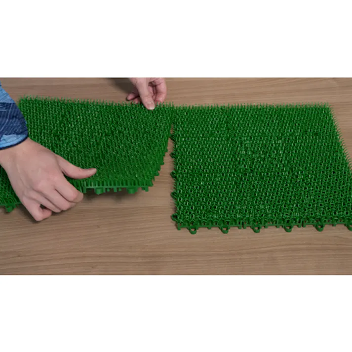 【CAINZ-DASH】ワタナベ工業 人工芝 システムターフ 5cm×30cm オス グリーン ST-30-GR-1【別送品】