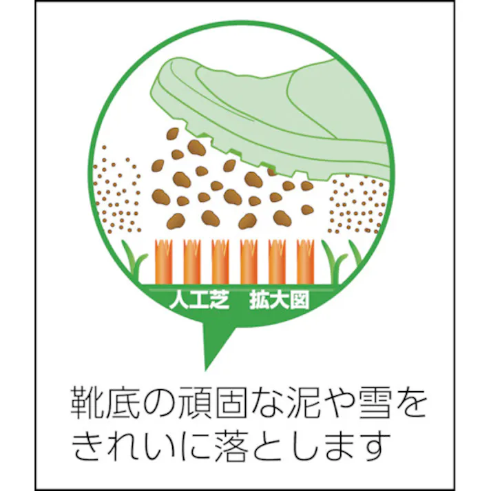 【CAINZ-DASH】ワタナベ工業 人工芝 ブラッシングターフ 30cm×30cm グリーン BT-300【別送品】