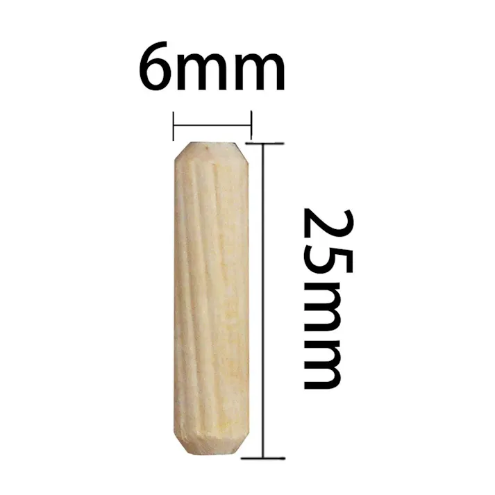 木工ダボ DB-012 6mm×25mm 約100個入