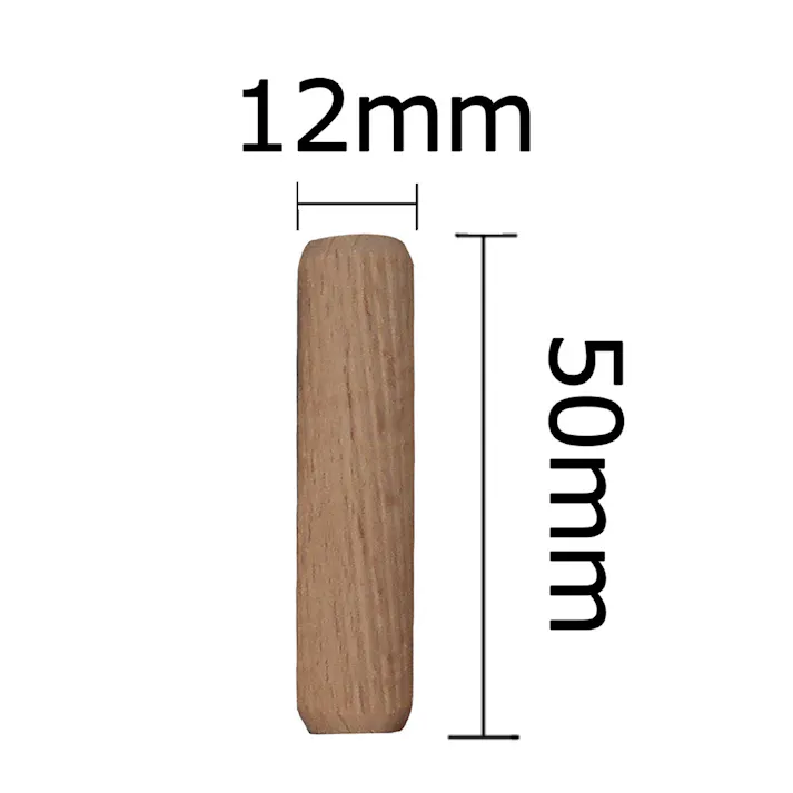 木工ダボ DB-018 12mm×50mm 約100個入