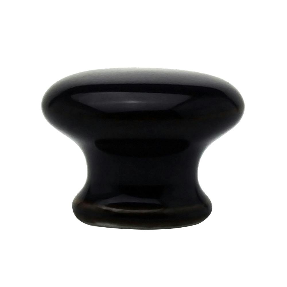 WAKI セラミックつまみ ムジ黒茶 TW-820 32mm