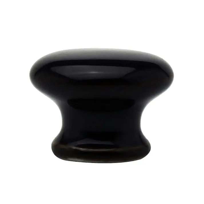 WAKI セラミックつまみ ムジ黒茶 TW-820 32mm