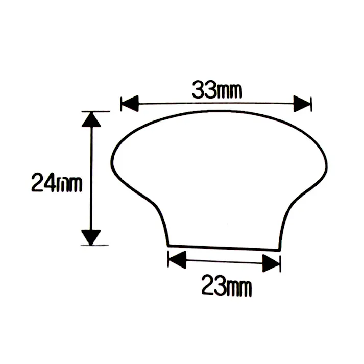 WAKI セラミックつまみ ムジ黒茶 TW-820 32mm