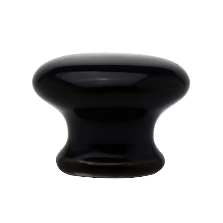 WAKI セラミックつまみ ムジ黒茶 TW-820 32mm