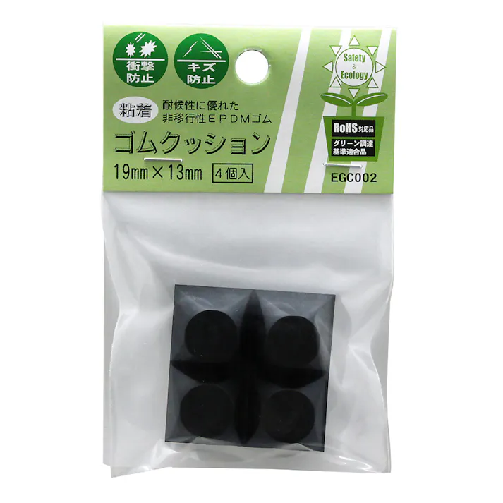 WAKI 粘着ゴムクッション EGC-002 4個入り