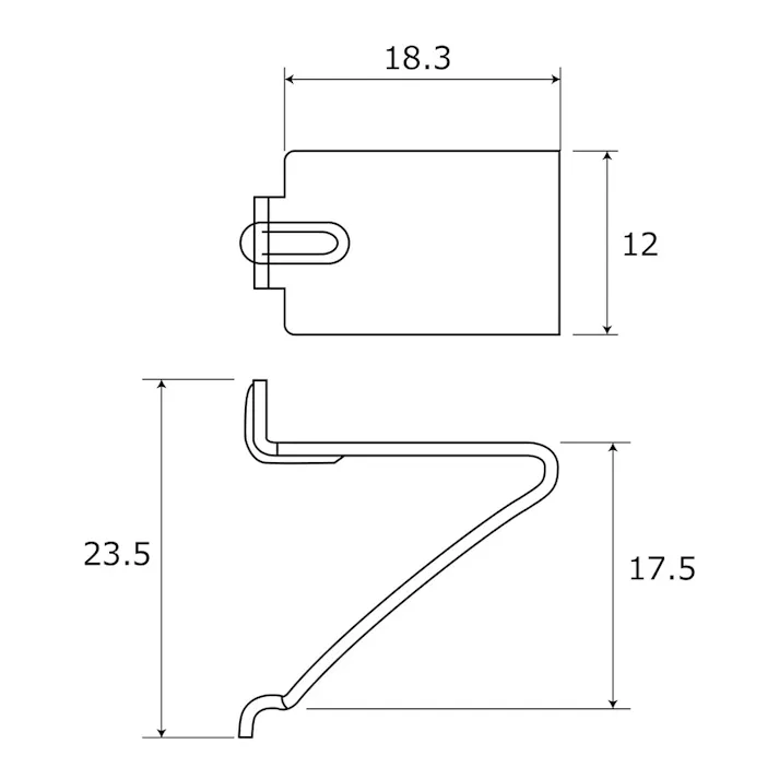 空間収納シリーズ ステンレス棚受 V型 WKT-205 20個入