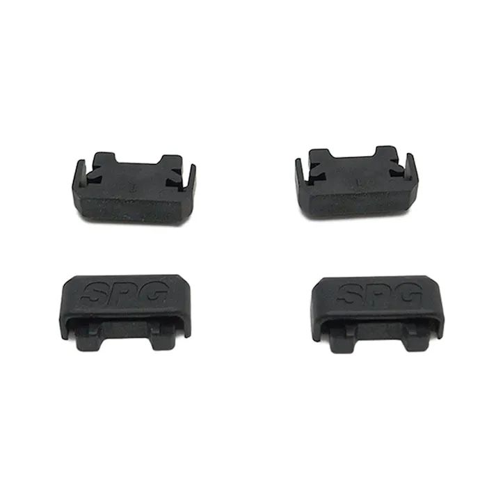 空間収納シリーズ ステンレス棚支柱用エンドキャップ 黒 WKT-401BR 4個入