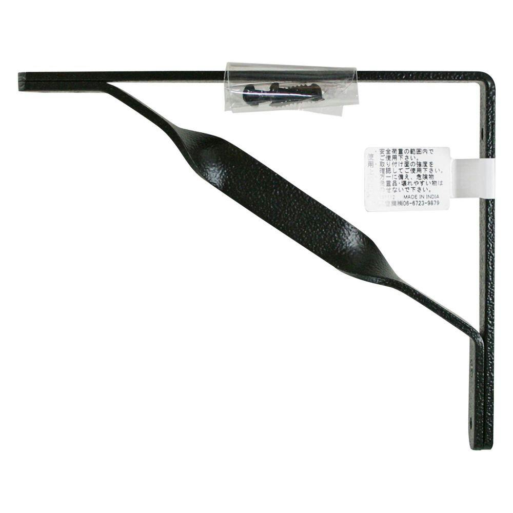 アルミエンボス棚受 IK-210 150mm ブラック DIY 棚受け アルミエンボス棚受 IK-210 150mm ブラック DIY 棚受け