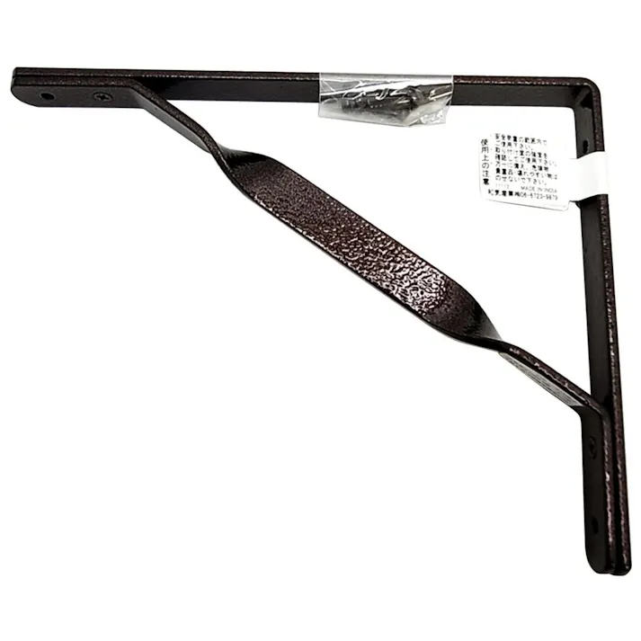 アルミエンボス棚受 ブロンズ IK-215 180mm