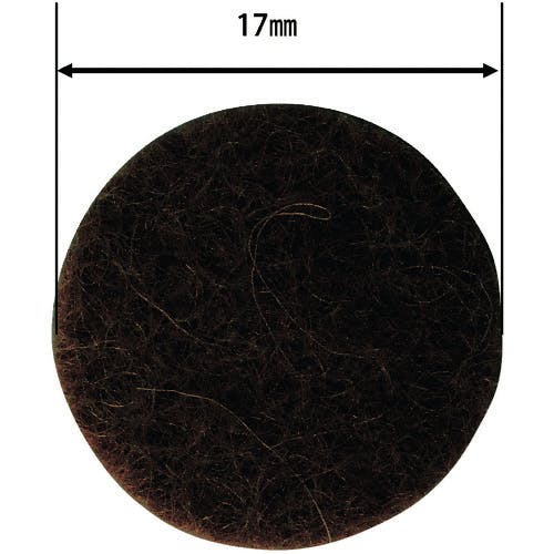 和気産業 フェルトパット 濃茶 17Φ 8枚入 FU-601 家具用クッション 和気産業 フェルトパット 濃茶 17Φ 8枚入 FU-601 家具用クッション
