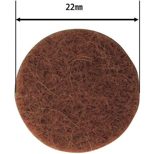 和気産業 フェルトパット 茶 22Φ 8枚入 FU-602 家具用クッション 和気産業 フェルトパット 茶 22Φ 8枚入 FU-602 家具用クッション