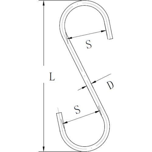 CAINZ-DASH】和気産業 S字フック 大 黒 LAC-023【別送品】 | 金物