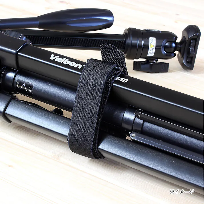 WAKI バリバリベルト 伸縮 黒 BR056 25×700mm