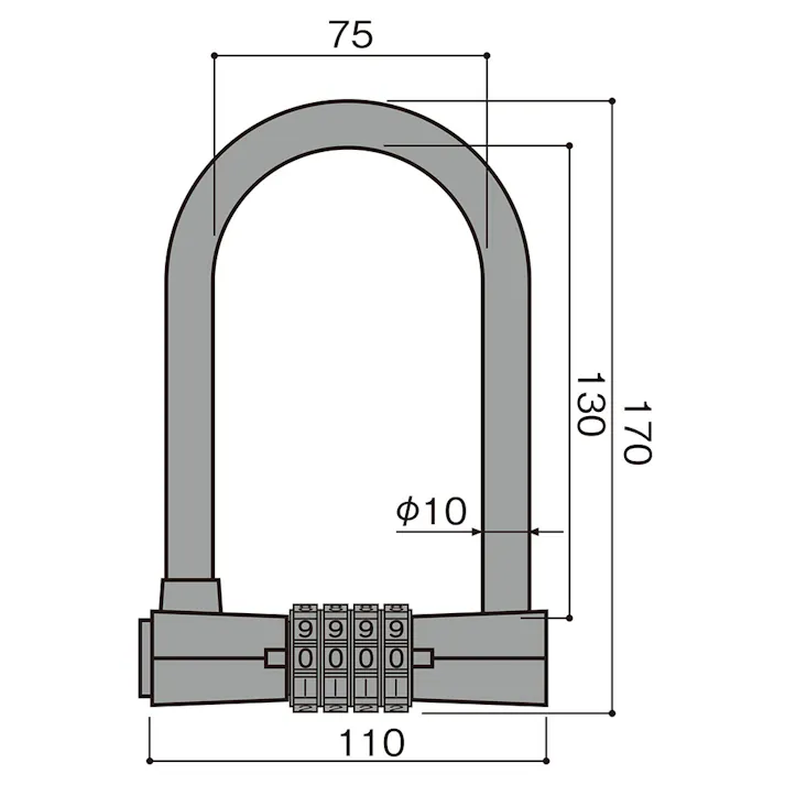WAKI Uロック IB-153