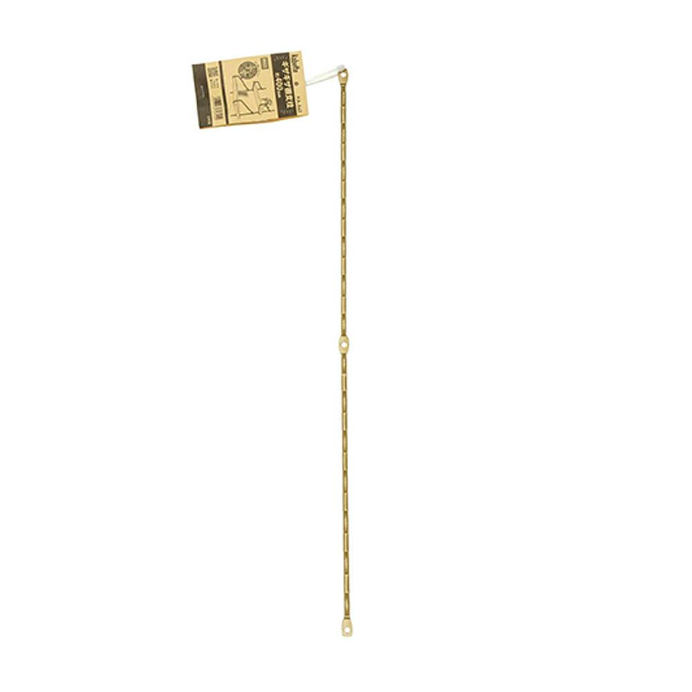 【再販】真鍮プレート2枚セット Kabette ギザギザ棚支柱 真鍮 KA-A63 約600mm | ねじ・くぎ