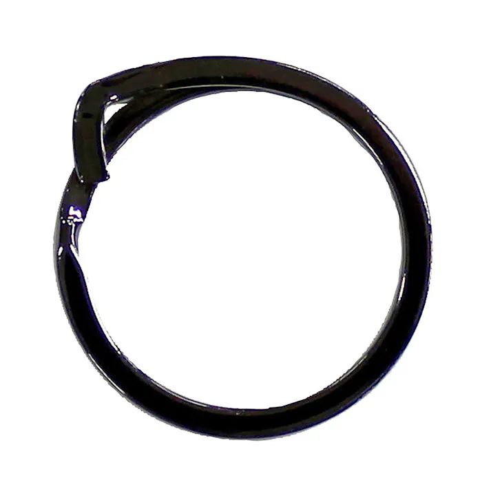 WAKI 丸型カラビナ ブラック WMK-041 35mm 2個