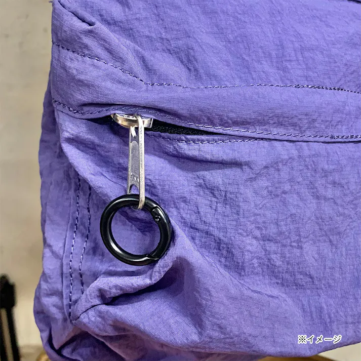 WAKI 丸型カラビナ ブラック WMK-041 35mm 2個