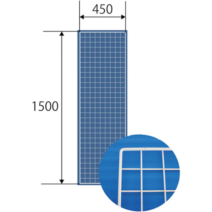 【CAINZ-DASH】和気産業 メッシュパネル 450X1500mm 白 EMP016【別送品】