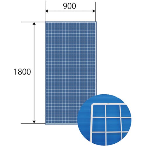 CAINZ-DASH】和気産業 メッシュパネル ９００Ｘ１８００ｍｍ 白 EMP001