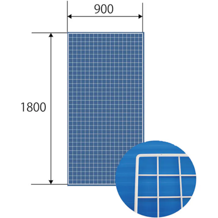 【CAINZ-DASH】和気産業 メッシュパネル 900X1800mm 白 EMP001【別送品】