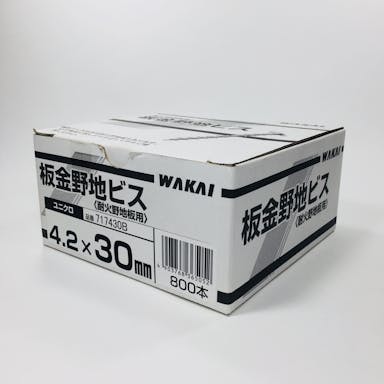 WAKAI 板金野地ビス 耐火野地板用 ユニクロ 4.2×30mm 800本入
