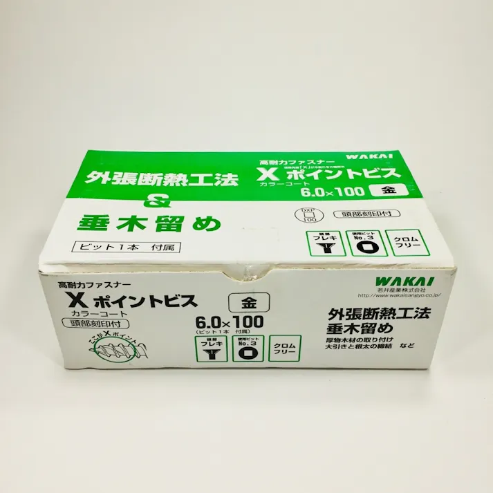 WAKAI Xポイントビス 6.0×100mm