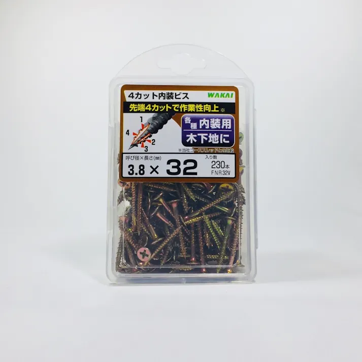 WAKAI 4カット内装ビス 3.8×32mm 230本入