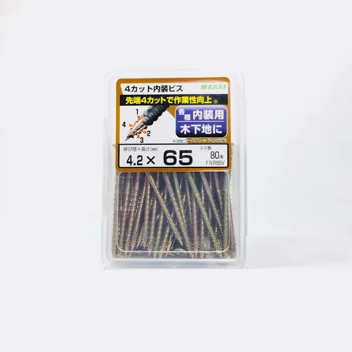 WAKAI 4カット内装ビス 4.2×65mm 80本入
