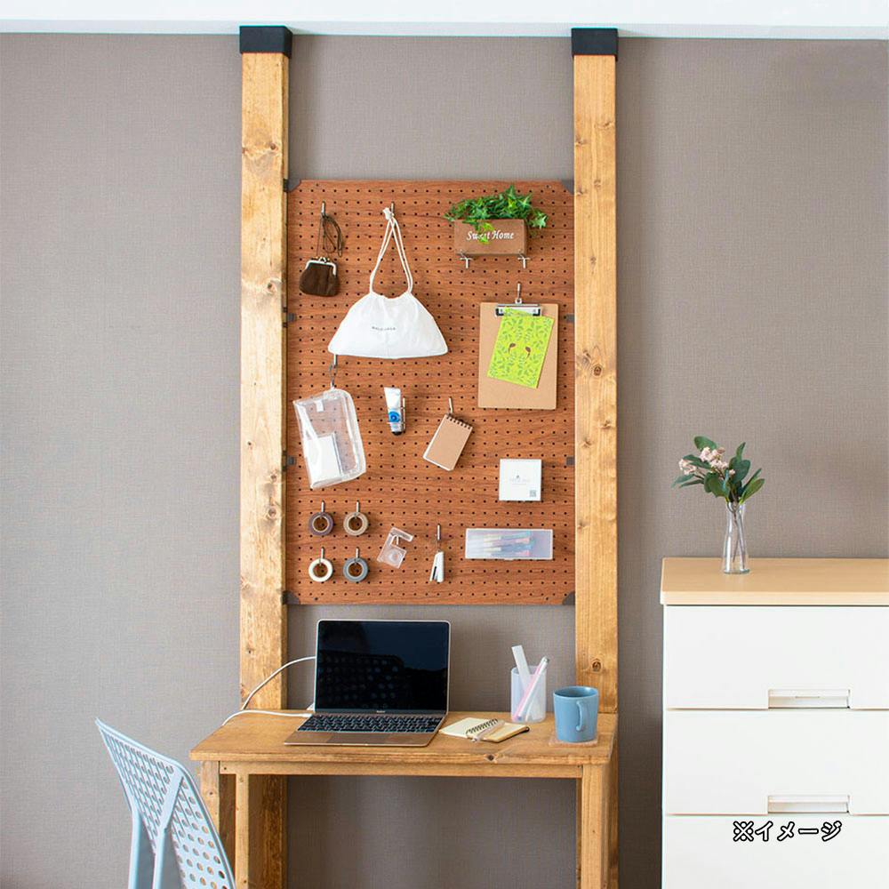 ディアウォール 有孔ボードブラケット コーナー ダークブラウン | ねじ