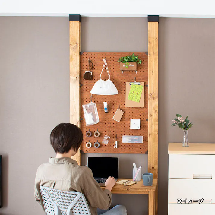 ディアウォール 有孔ボードブラケット コーナー ダークブラウン