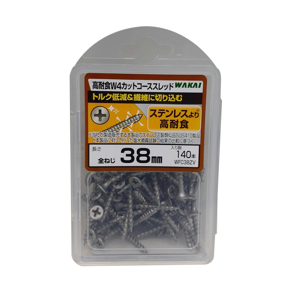 WAKAI VP)W4カットコーススレッド シルバー 38mm 140入