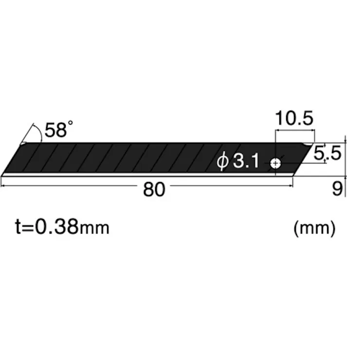 【CAINZ-DASH】エヌティー 替刃A型超鋭角黒刃10枚入り BA13P【別送品】