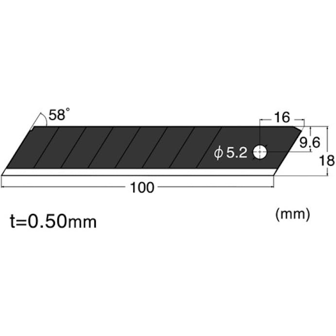 【CAINZ-DASH】エヌティー 替刃Ｌ型超鋭角黒刃１０枚入り BL13P【別送品】