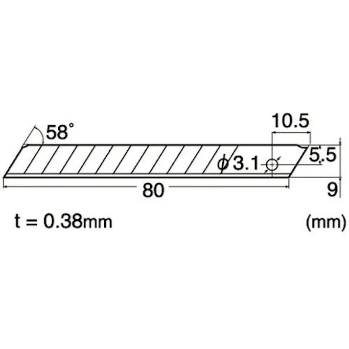 【CAINZ-DASH】エヌティー A型カッターステンレス替刃 BA-50SS【別送品】
