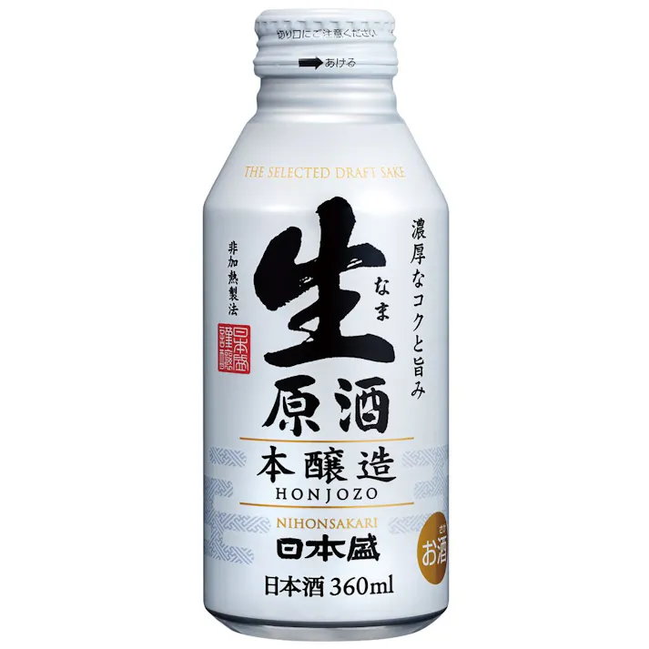 日本盛生原酒本醸造ボトル缶 360ml【別送品】
