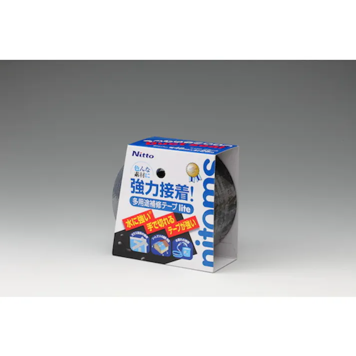 【CAINZ-DASH】ニトムズ 多用途補修テープlite48mmx25mブラック M5355【別送品】