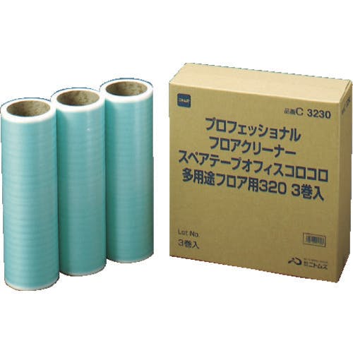 ニトムズ オフィスコロコロスペアテープ 多用途フロア用320mm1箱(3巻入) C3230 粘着ローラークリーナー用スペア ニトムズ オフィスコロコロスペアテープ 多用途フロア用320mm1箱(3巻入) C3230 粘着ローラークリーナー用スペア