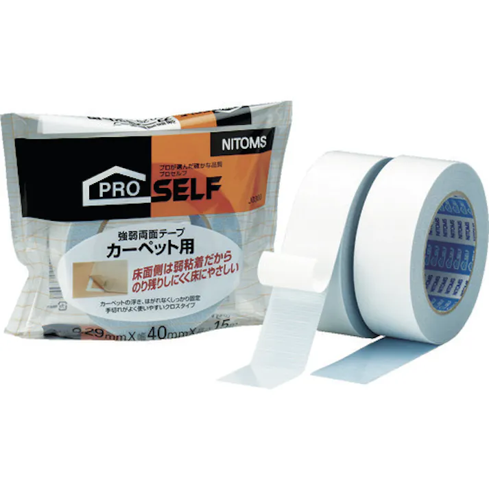 【CAINZ-DASH】ニトムズ カーペット用強弱両面テープ40×15 J0300【別送品】