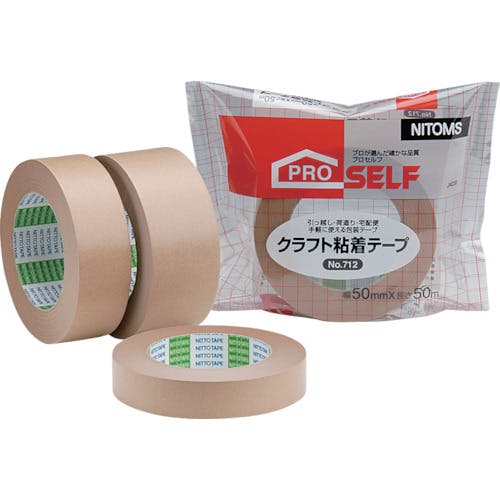 ニトムズ クラフト粘着テープNO712 38×50 J4020 クラフトテープ ニトムズ クラフト粘着テープNO712 38×50 J4020 クラフトテープ