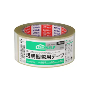 ニトムズ 透明梱包用テープ J6030 厚さ0.07mm×幅50mm×長さ50m