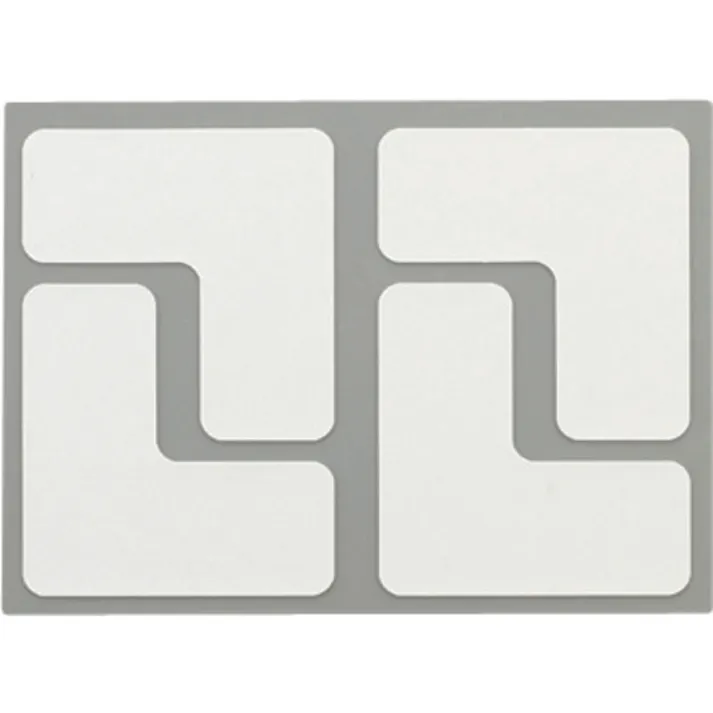 【CAINZ-DASH】ニトムズ 耐久フロアサインズL型S白40枚 Y6034【別送品】