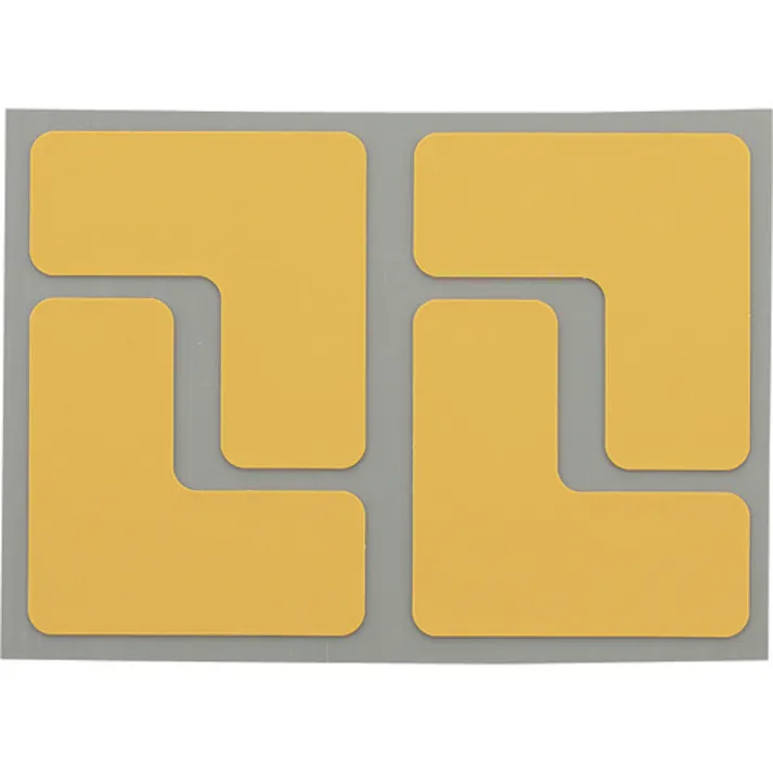 【CAINZ-DASH】ニトムズ 耐久フロアサインズL型S黄40枚 Y6035【別送品】