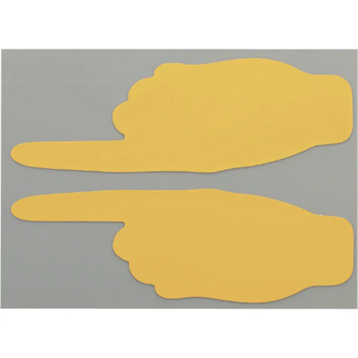 【CAINZ-DASH】ニトムズ 耐久フロアサインズ手型黄20枚 Y6041【別送品】