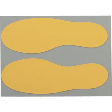 【CAINZ-DASH】ニトムズ 耐久フロアサインズ足型黄２０枚 Y6043【別送品】