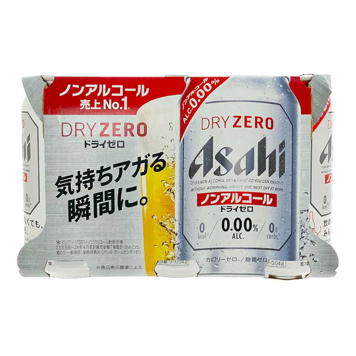 アサヒ ドライゼロ ノンアルコール 350ml×6本