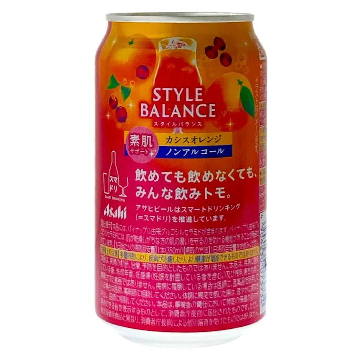 アサヒスタイルバランス 素肌サポート カシスオレンジ ノンアルコール 350ml×1本